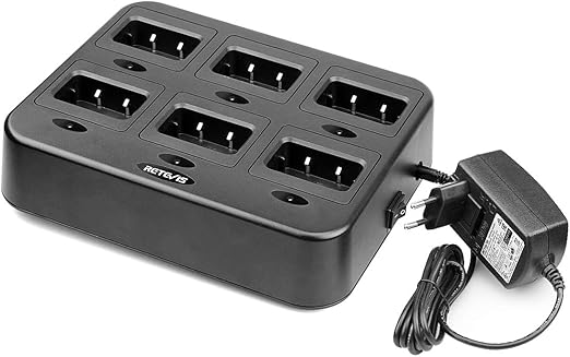 Chargeur Retevis RT27 – 6 Emplacements – Charge Rapide