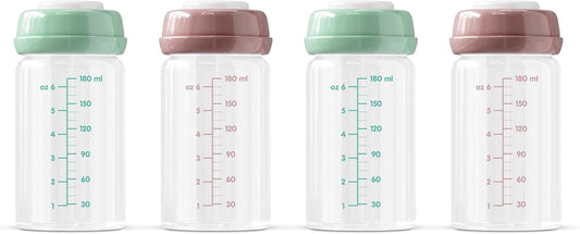 Ana Baby - Bouteilles de Stockage en Verre - 180ml - Lot de 4 – €25,99