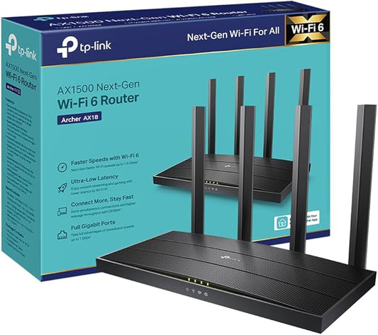 Routeur WiFi 6 TP-Link Archer AX18 – 1,5 Gbit/s – 4 Ports Gigabit