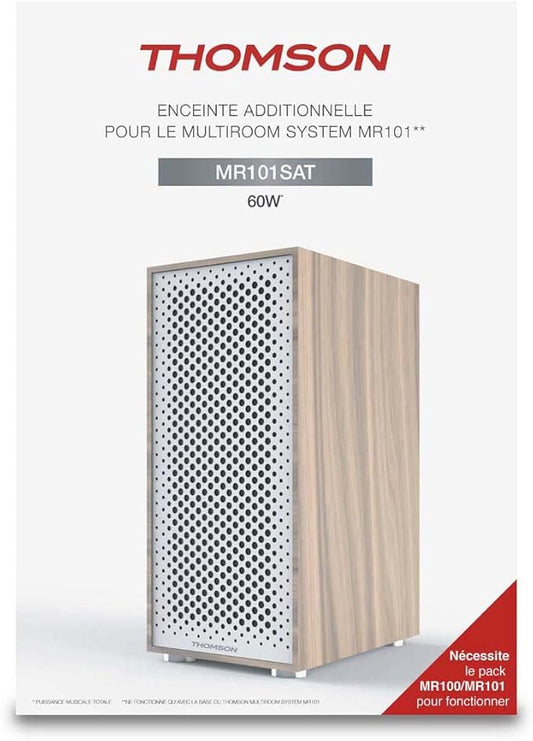 Enceinte satellite THOMSON MR101SAT – Bois – 60W