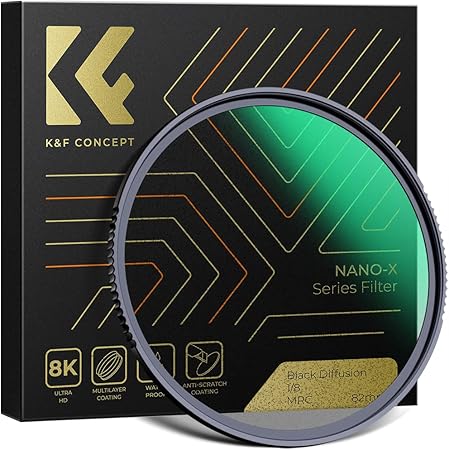 Filtre d'effets K&F Concept 67mm – Black Diffusion 1/8