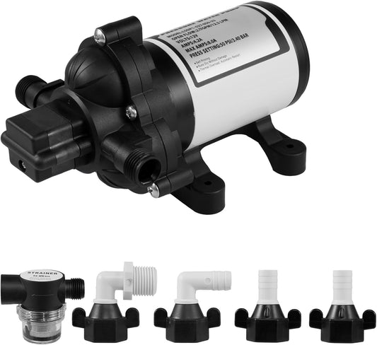 Hondony - Pompe à Eau 12V - Diaphragme Unique - Bypass Avancé – €62,99