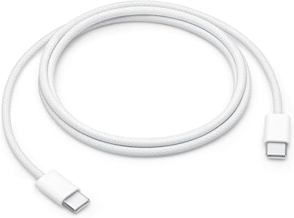 Câble de charge USB-C Apple 60W 1m Tissé Rapide