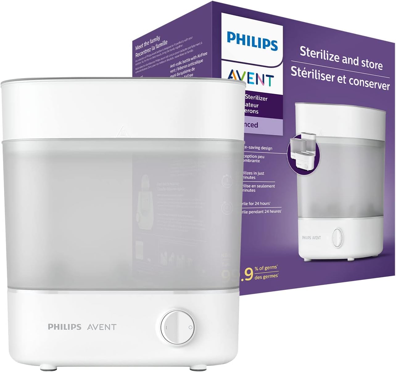 Philips Avent - Stérilisateur Électrique - Élimine 99,9% des Microbes - Stérilisation en 10 Min – €44,99