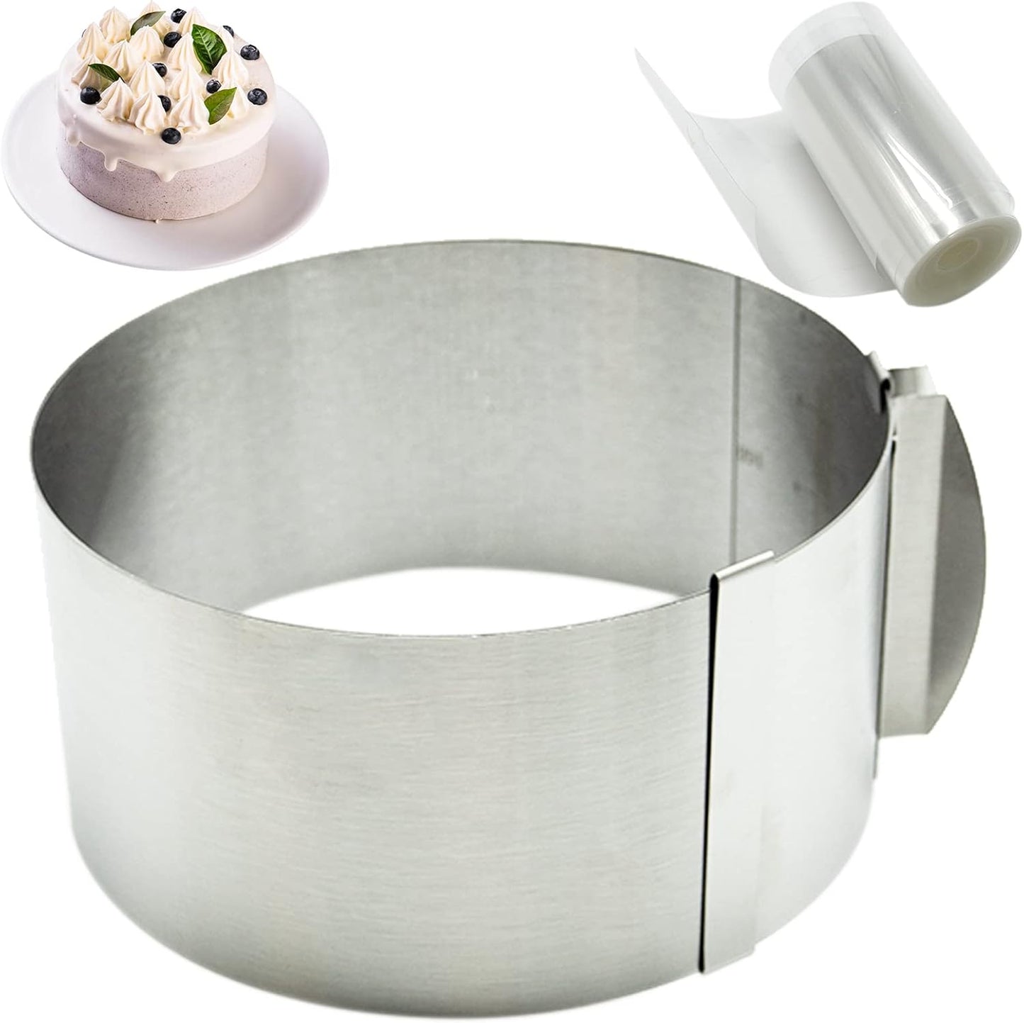 SZXMDKH - Anneau à Gâteau - Acier Inoxydable 304 - Taille Ajustable – €6,49