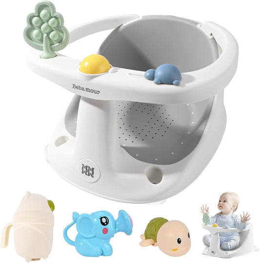 Bebamour - Siège de Bain Bébé - Pivotant 360° - Antidérapant – €27,99
