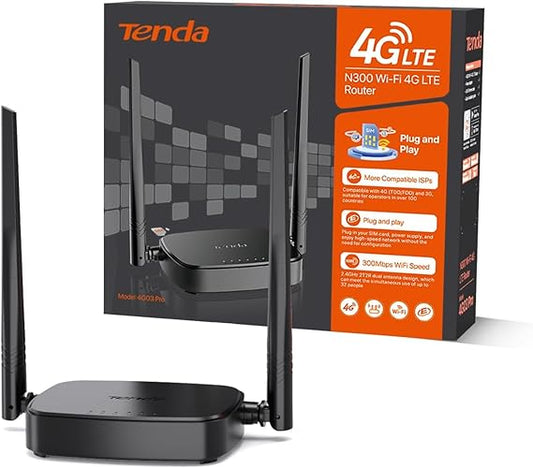 Routeur Tenda 4G LTE – 150 Mbps – Plug & Play