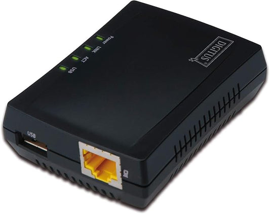 Serveur d'impression Digitus DN-13020 – USB 2.0 – Noir