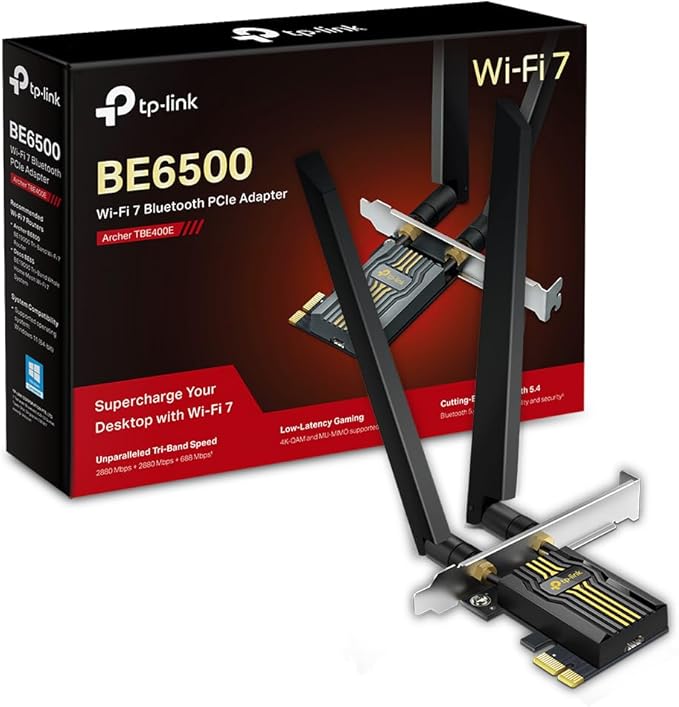 Carte réseau TP-Link Archer TBE400E – Tri-Bandes – Bluetooth 5.4
