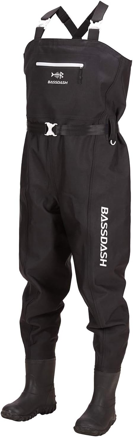 Bassdash - Waders de Pêche - Nylon PVC - Noir à Carreaux – €90,99