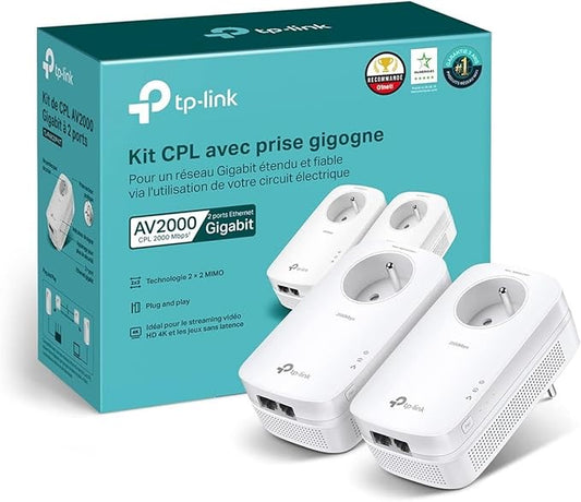 CPL TP-Link TL-PA9025P – 2000 Mbps, 2 Ports Ethernet