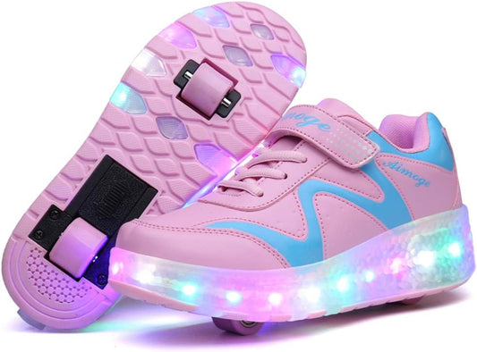 Skybird - Chaussures à Roulettes LED - USB Rechargeable - Double Roues – €25,99