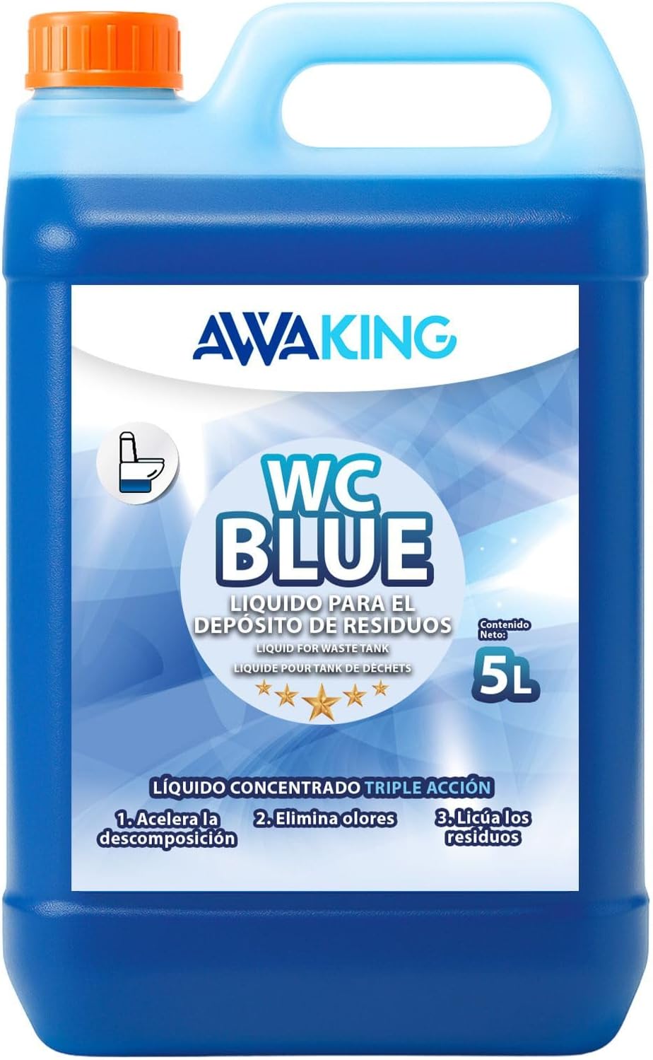 PLANTAWA - Liquide WC Chimique Bleu - Neutralise les Odeurs - 5L – €34,99