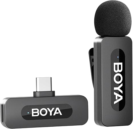 Microphones externes BOYA BY-V10 – USB-C sans Fil – Pour Android