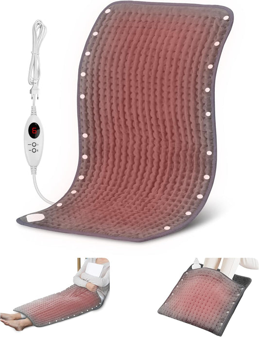 Snailax - Coussin Chauffant Électrique - 2 en 1 - 6 Niveaux de Chaleur – €30,99