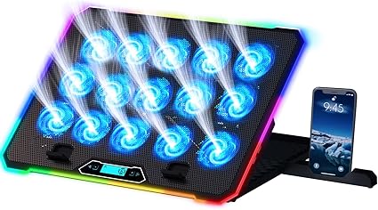 Tapis de refroidissement KLIM V15 – 15 Ventilateurs – RGB