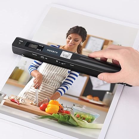 Scanners de documents MUNBYN Portable – 900 DPI – SD 16GB