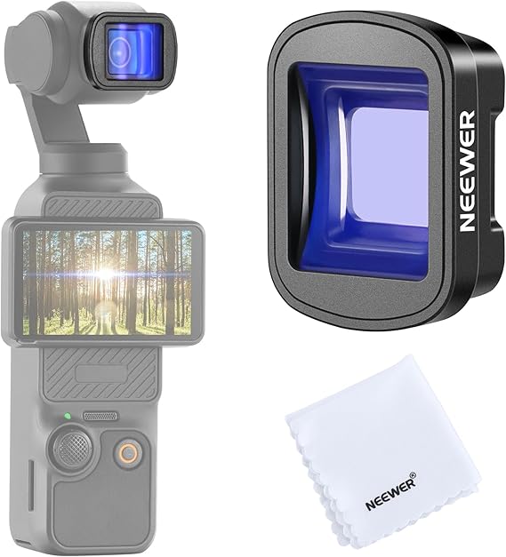 Objectifs pour caméscope NEEWER Anamorphique Bleu 1,2X – Compatible DJI Osmo Pocket 3