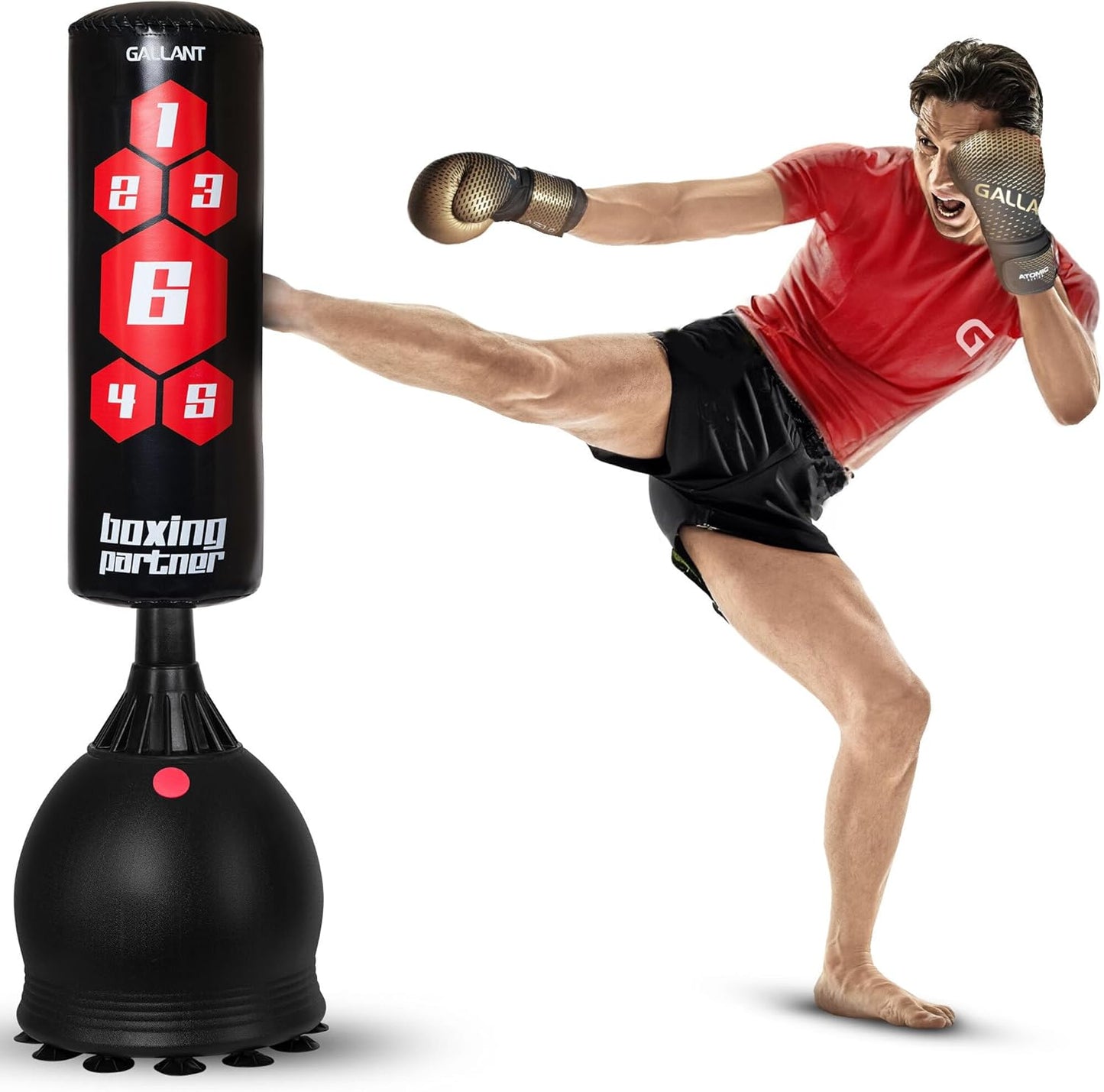 Gallant - Sac de Frappe Autoportant - 360° Mouvement - Base Stable – €73,99