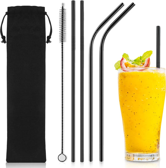 iShop - Pailles Métalliques Réutilisables - Set de 4 - Inoxydable – €3,63