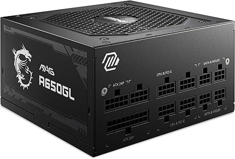 Alimentation MSI 650W – 80 Plus Gold – Modulaire
