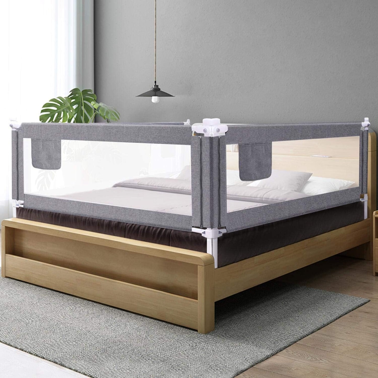 ZEHNHASE - Barrière de Lit Portable - Sécurité Enfant - Hauteur Réglable – €33,99