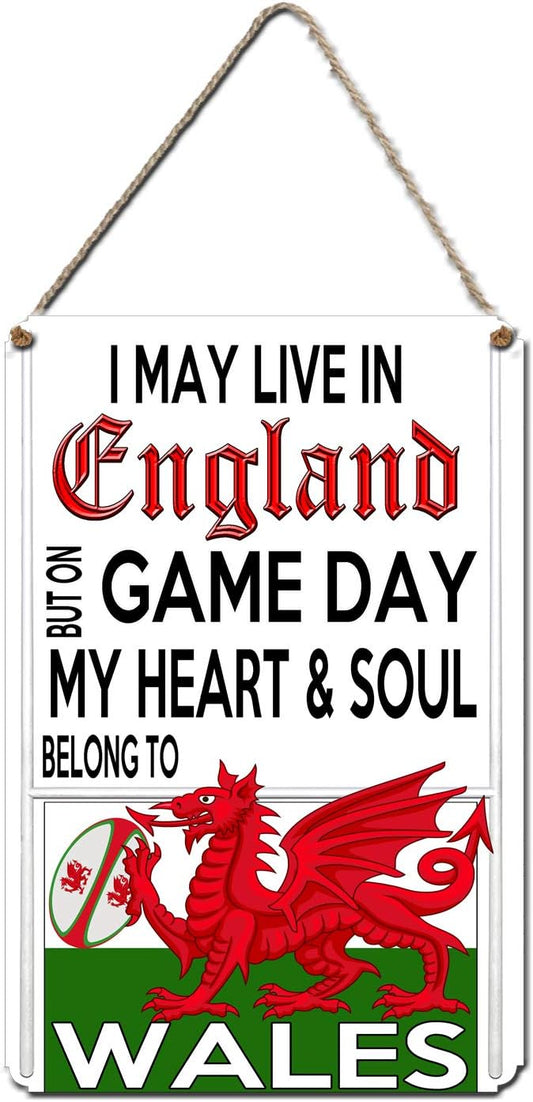 KAZMUGZ - Plaque Murale Rugby - Coeur Gallois - Supporters – €48,99