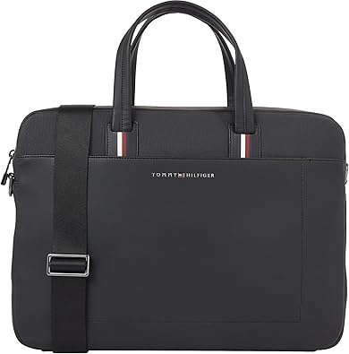 Serviette Tommy Hilfiger TH Corporate – Noir – Modèle AM0AM11822