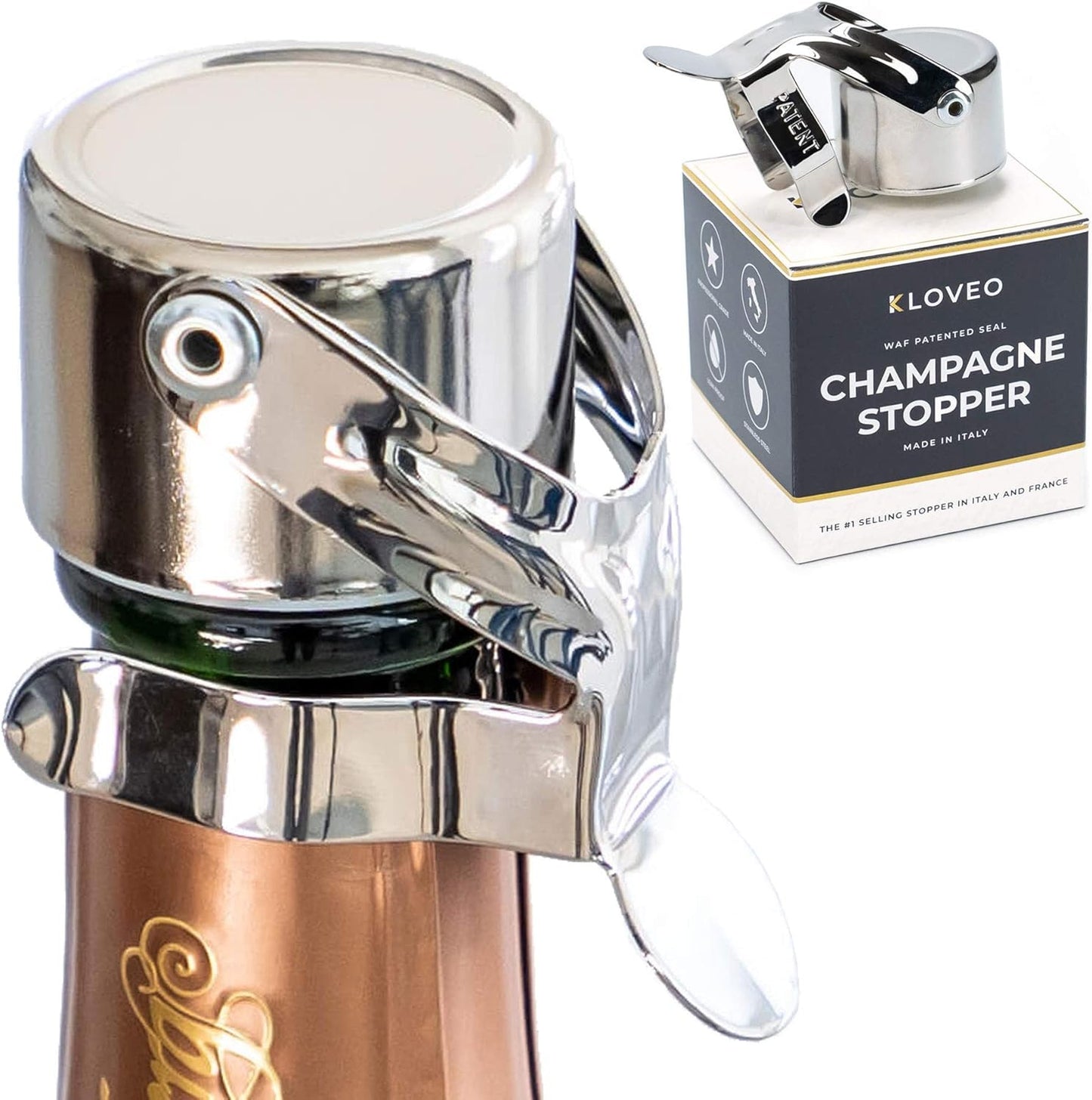 KLOVEO - Bouchon de Champagne - Scellage Breveté - Fabriqué en Italie – €13,00