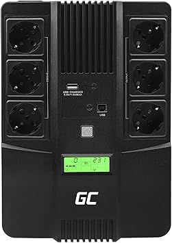 Onduleur Green Cell 800VA – 480W – Affichage LCD