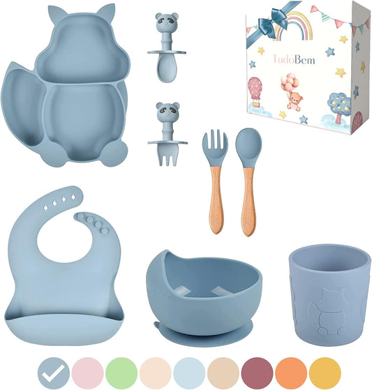 TudoBem - Set Repas Bébé - Silicone Alimentaire - 8 Pièces – €26,99