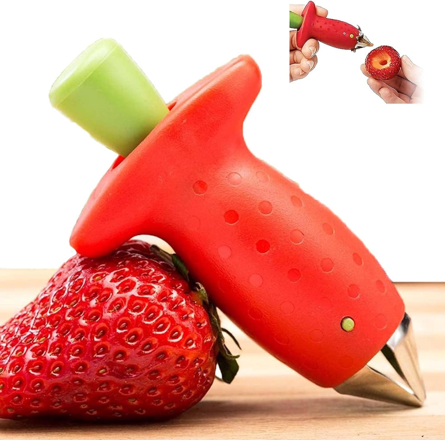 AJinacious - Équeuteur de Fraises - Préparation Facile - Design Compact – €6,97