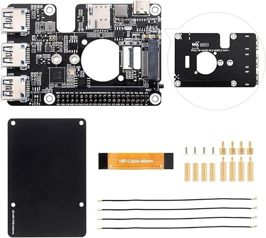 Modem Waveshare PCIe to M.2 – Compatible 4G/5G – USB 3.2