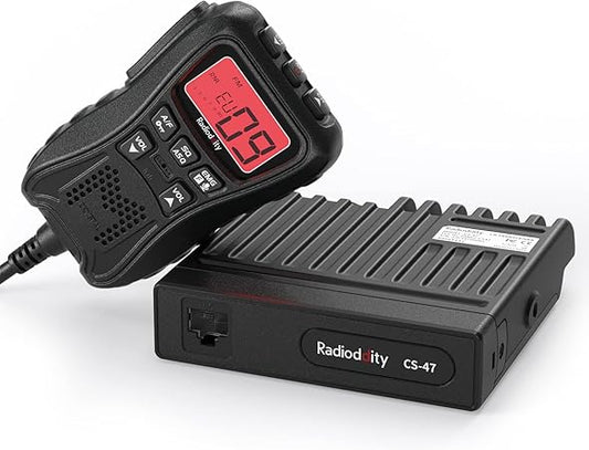 Radio CB à montage fixe Radioddity CS-47 – 40 canaux – Grand écran LCD