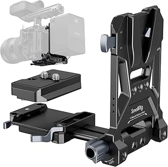 Supports et fixations d'appareils photo SMALLRIG Plaque de Batterie V Lock – Compacte et Pliable