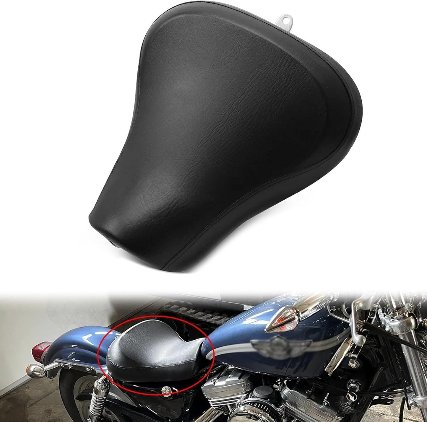 GYMARK - Selle Moto Solo - Cuir Imperméable - Compatible Harley – €48,99