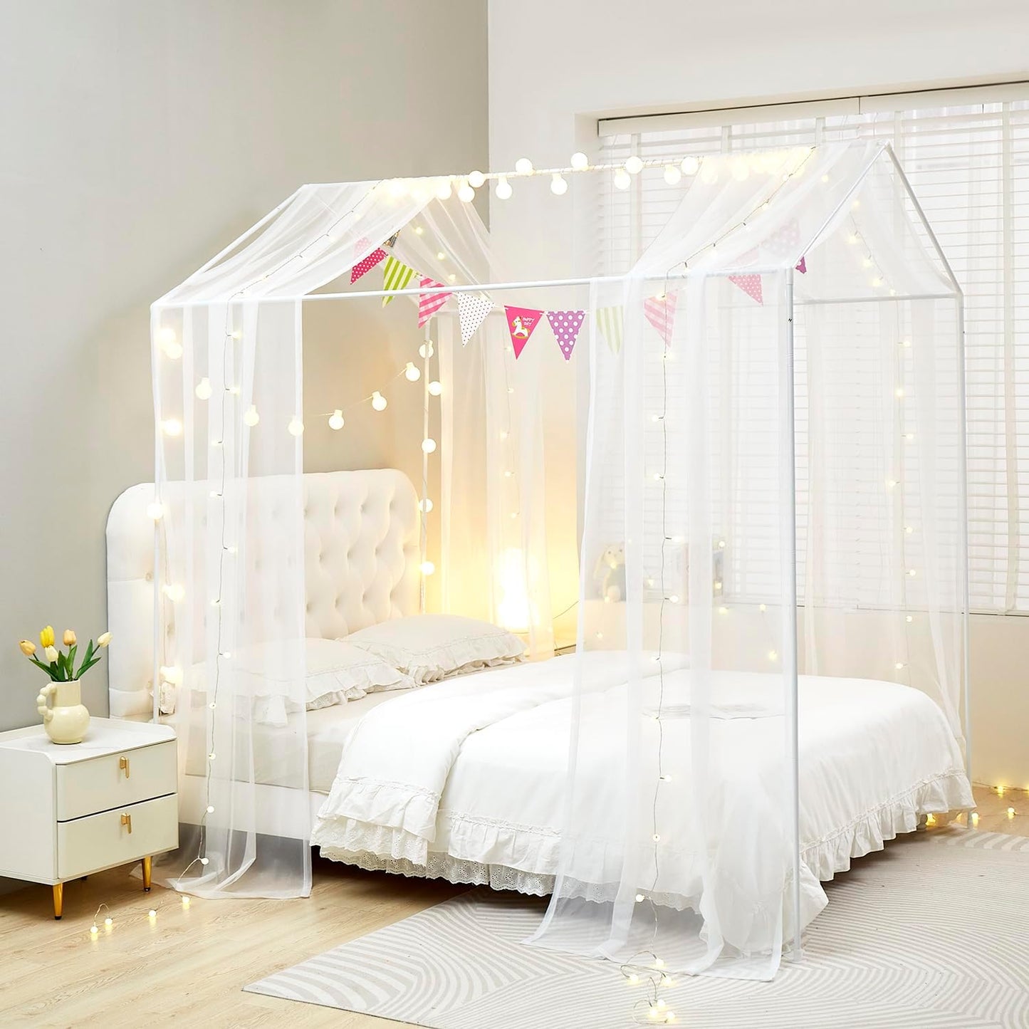 ZIQINPSQ - Rideaux de Lit Montessori - Taille Parfaite - Installation Facile – €28,99