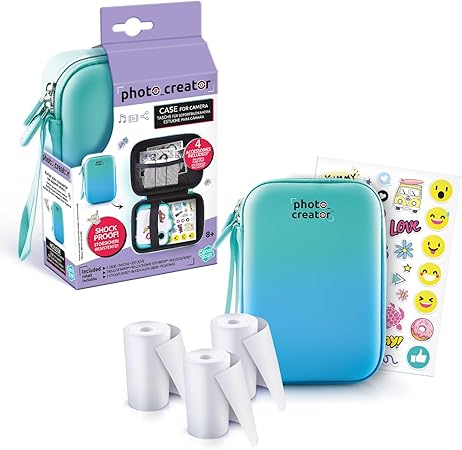 Housse pour appareils photo compacts Canal Toys – Turquoise – Résistant aux chocs