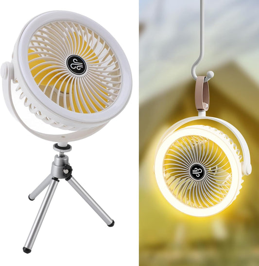PUNELE - Ventilateur Camping - USB Rechargeable - Avec Trépied – €24,99