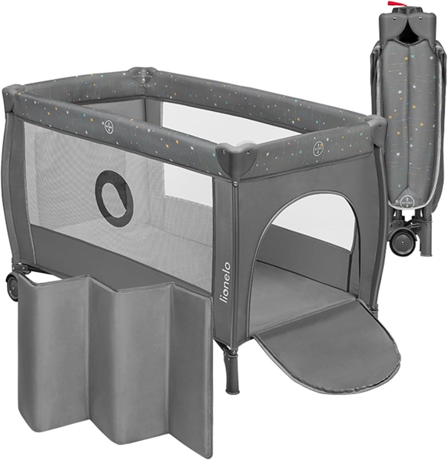 Lionelo - Lit Parapluie Bébé - Protection LockGuard - Pliage Rapide – €58,99
