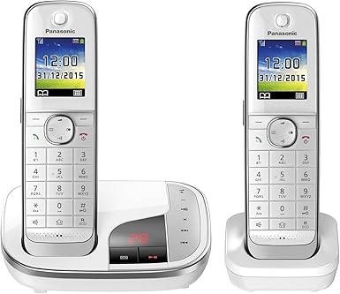 Répondeur Panasonic Duo KX-TGJ322GW – Blanc – Version Allemande