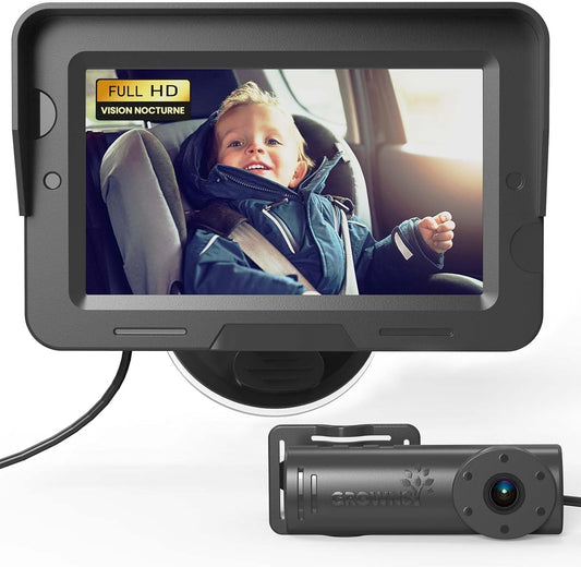 GROWNSY - Caméra de Voiture Bébé - Vision Nocturne - Grand Angle – €50,99