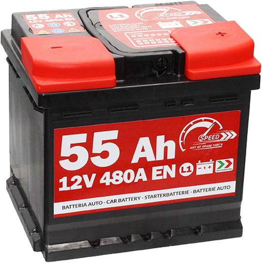SMC - Batterie Voiture - 12 V 55 Ah - Pôle Positif à Droite – €45,99