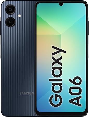 Smartphone débloqué Samsung Galaxy A06 – 4GB RAM, 64GB, Noir