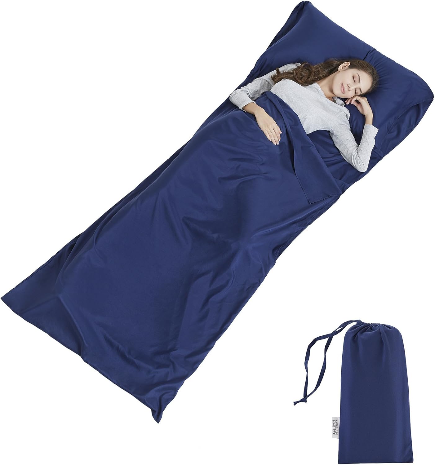 SCM Store - Doublure de Sac de Couchage - Polyester Soie - Fermeture Éclair – €9,09