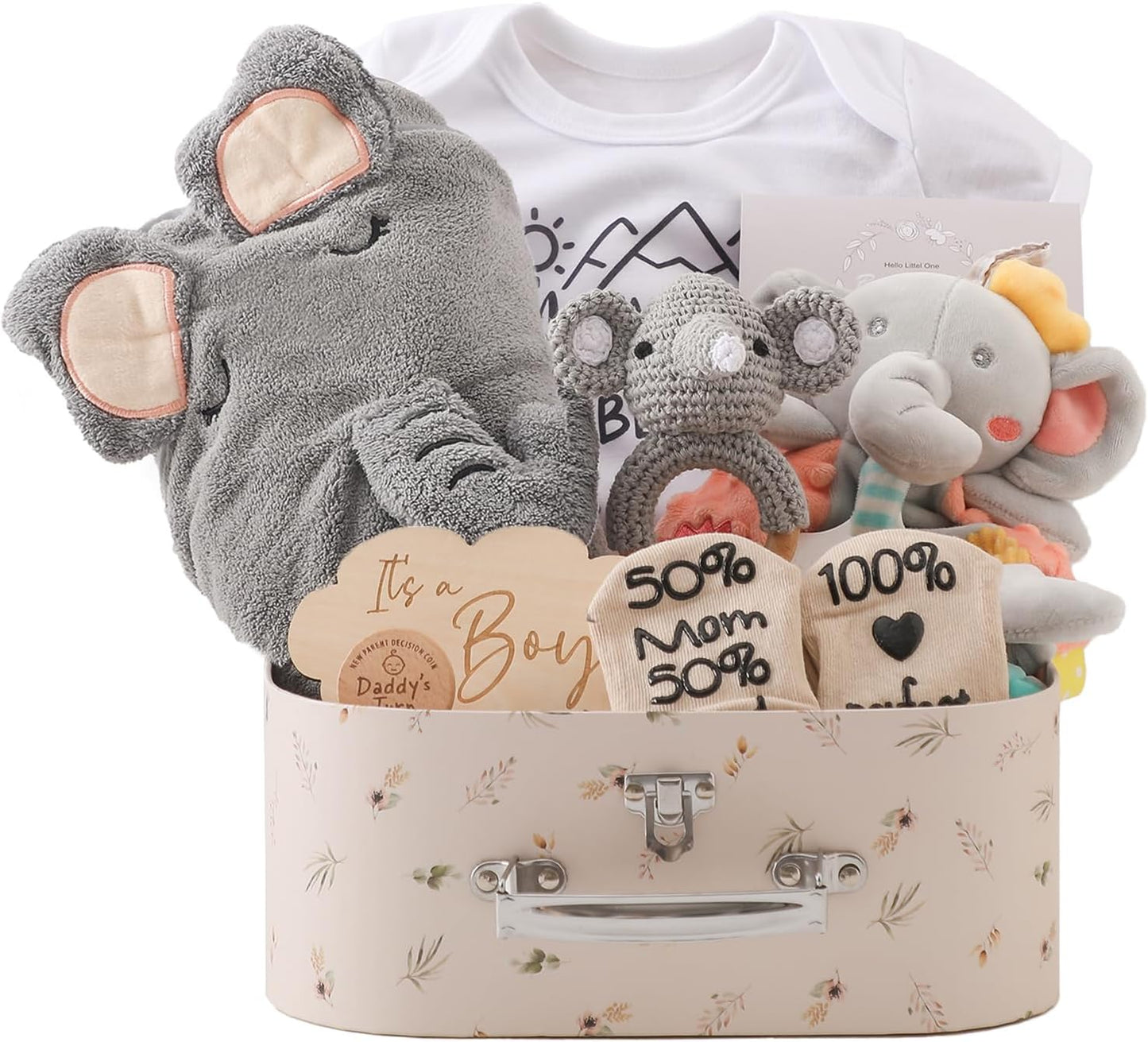 Promise Babe - Coffret Cadeau Bébé - Jouet en Bois - Couverture Étape – €34,99
