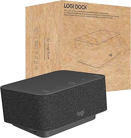 Enceinte et station d'accueil Logitech Logi Dock – USB-C – Bluetooth – Graphite
