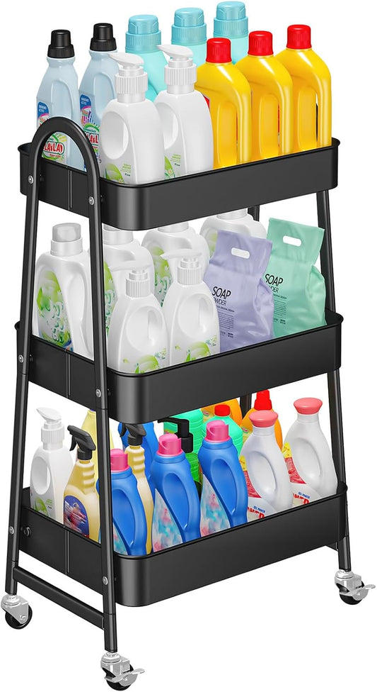 OrderlyGo - Chariot de Rangement Métal - Grande Capacité - Mobilité Fluide – €19,27