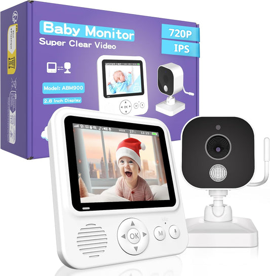 OBVHNUA - Babyphone Caméra - Écran IPS 2.8'' - Vision Nocturne – €36,99