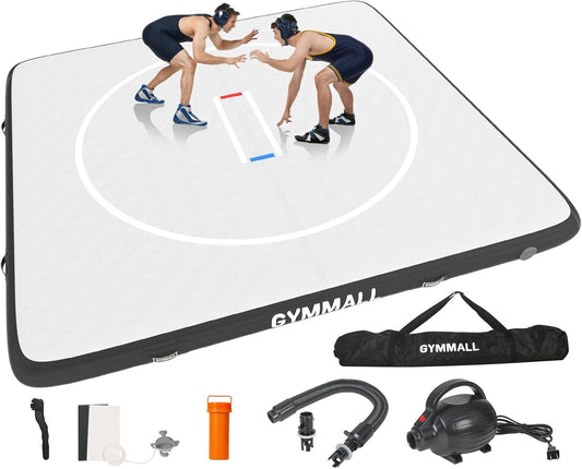 GYMMALL - Tapis de Lutte Gonflable - PVC Imperméable - Transport Facile – €26,99